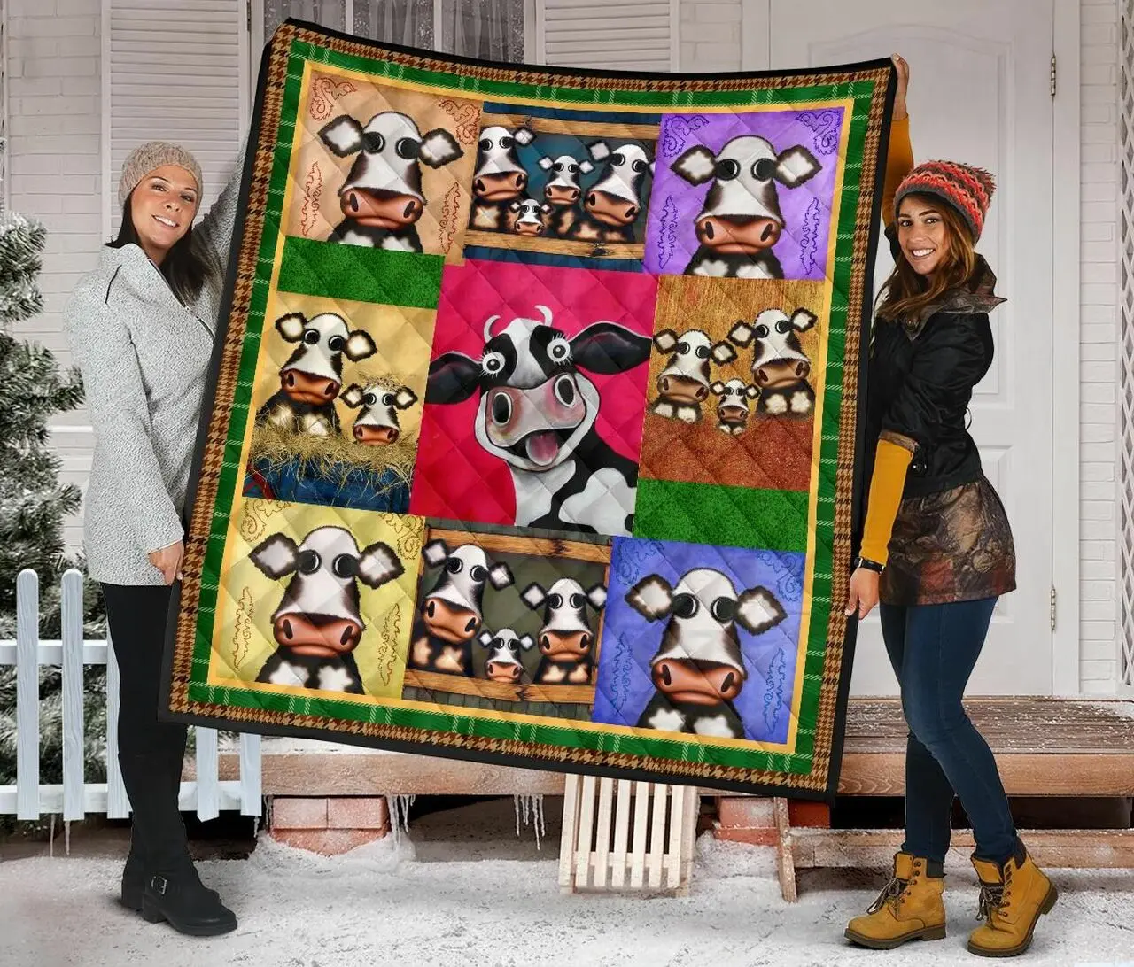 Quilt Blanket For Cow Lovers 09 Dhc131221Dd and Home Decor