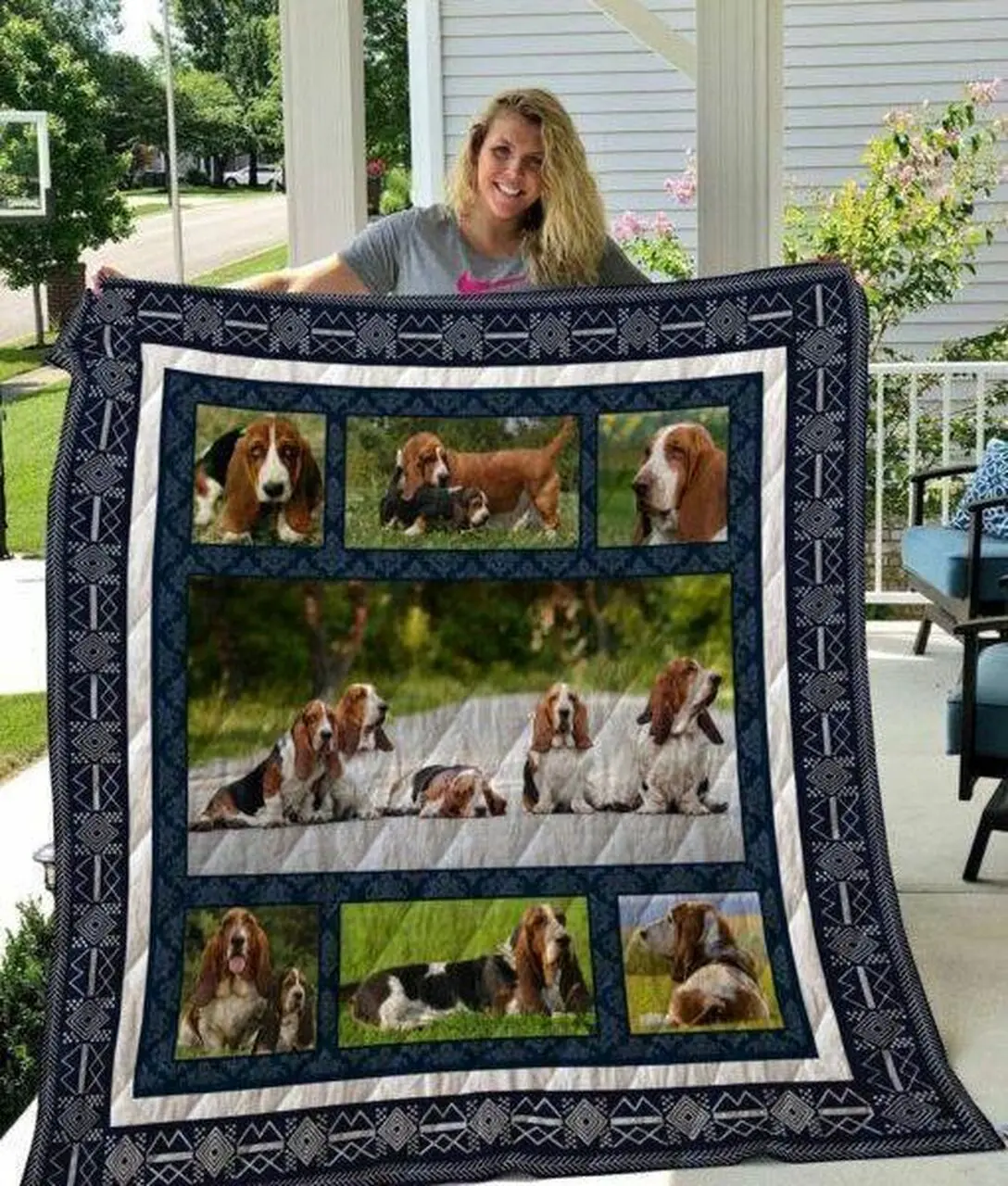 Quilt Qui15005 Basset Hound and Home Decor