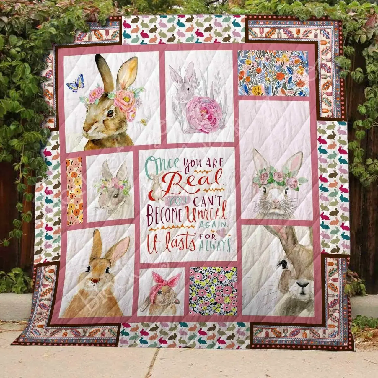 Rabbit Blanket Kc1507 Quilt and Home Decor