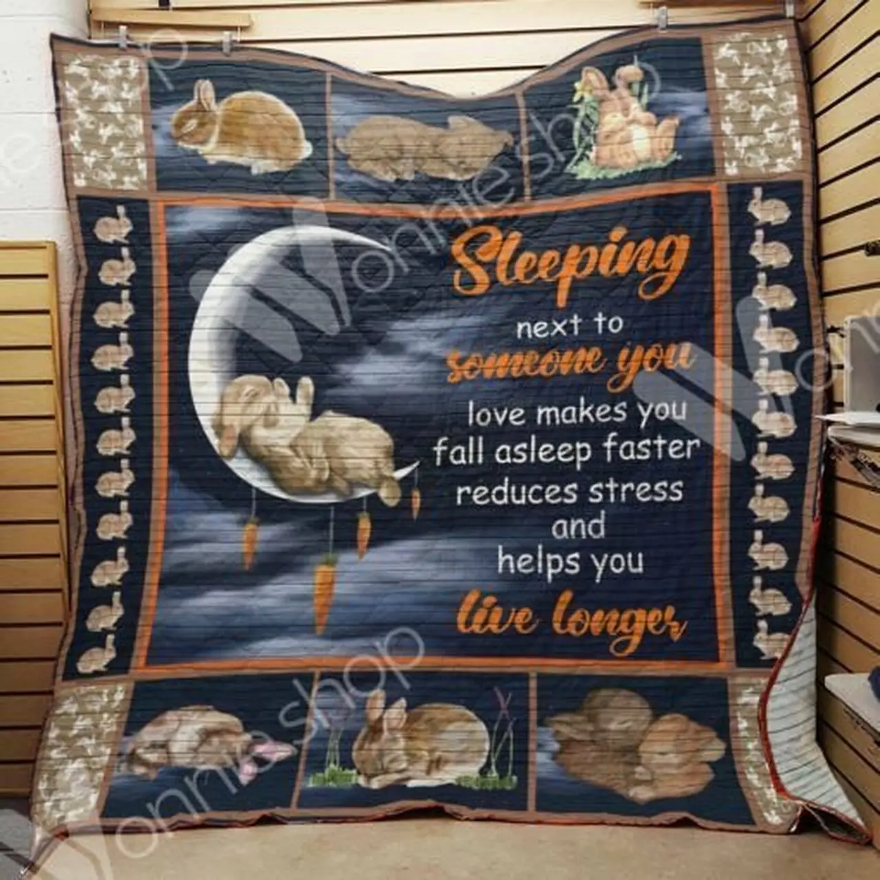 Rabbit Cl15100300Mdq Quilt Blanket and Home Decor