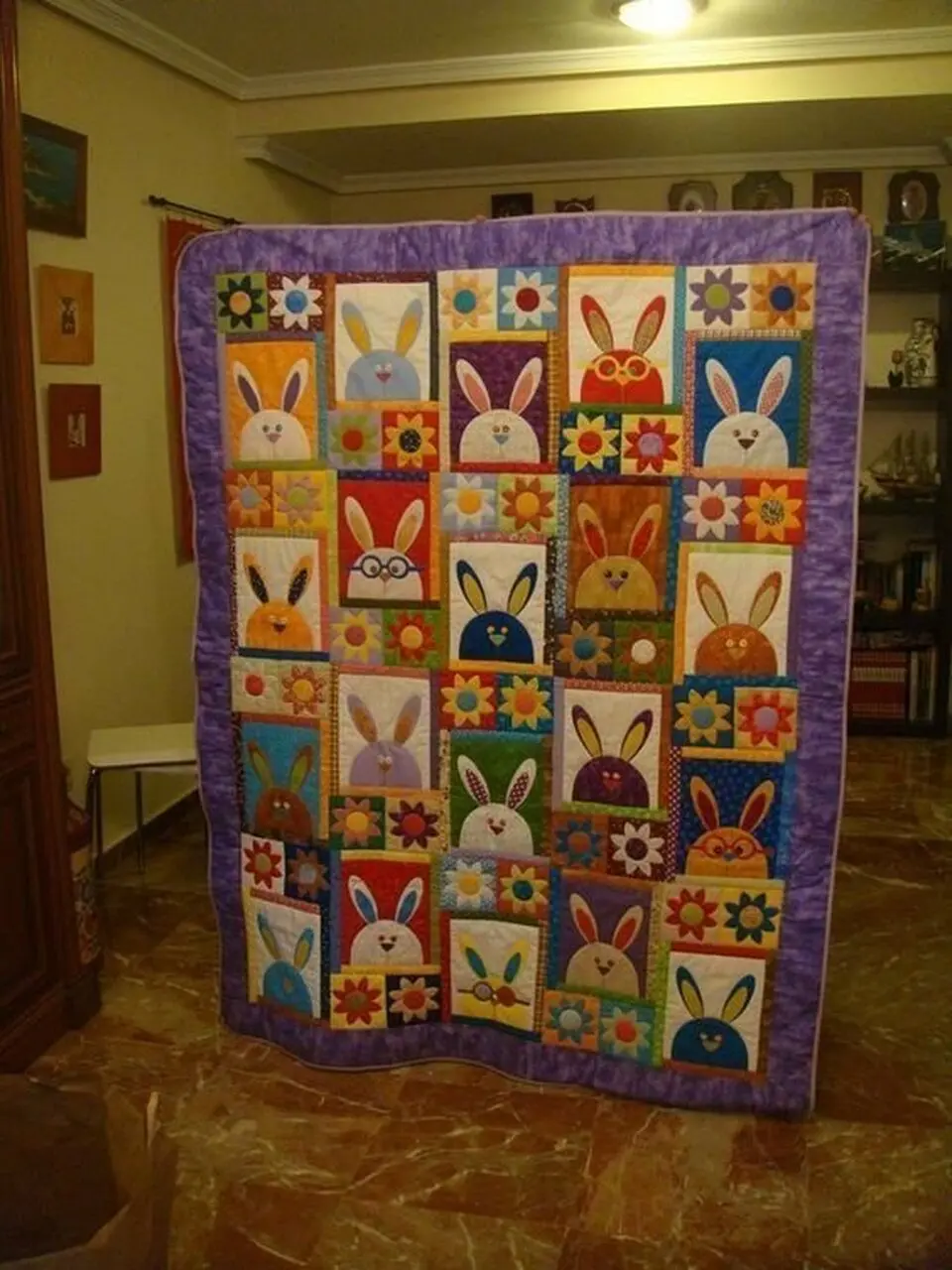 Rabbit Cla0910536Q Quilt Blanket and Home Decor