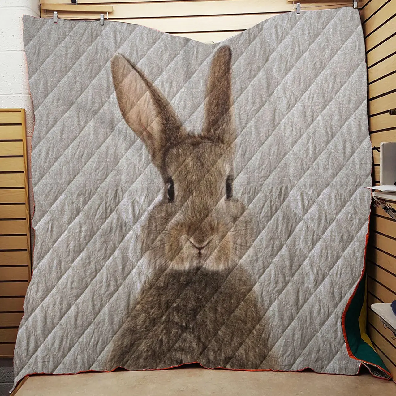 Rabbit Colorful Throw Quilt Blanket and Home Decor