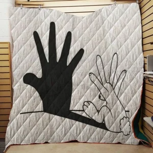 Rabbit Hand Quilt Tdhck and Home Decor