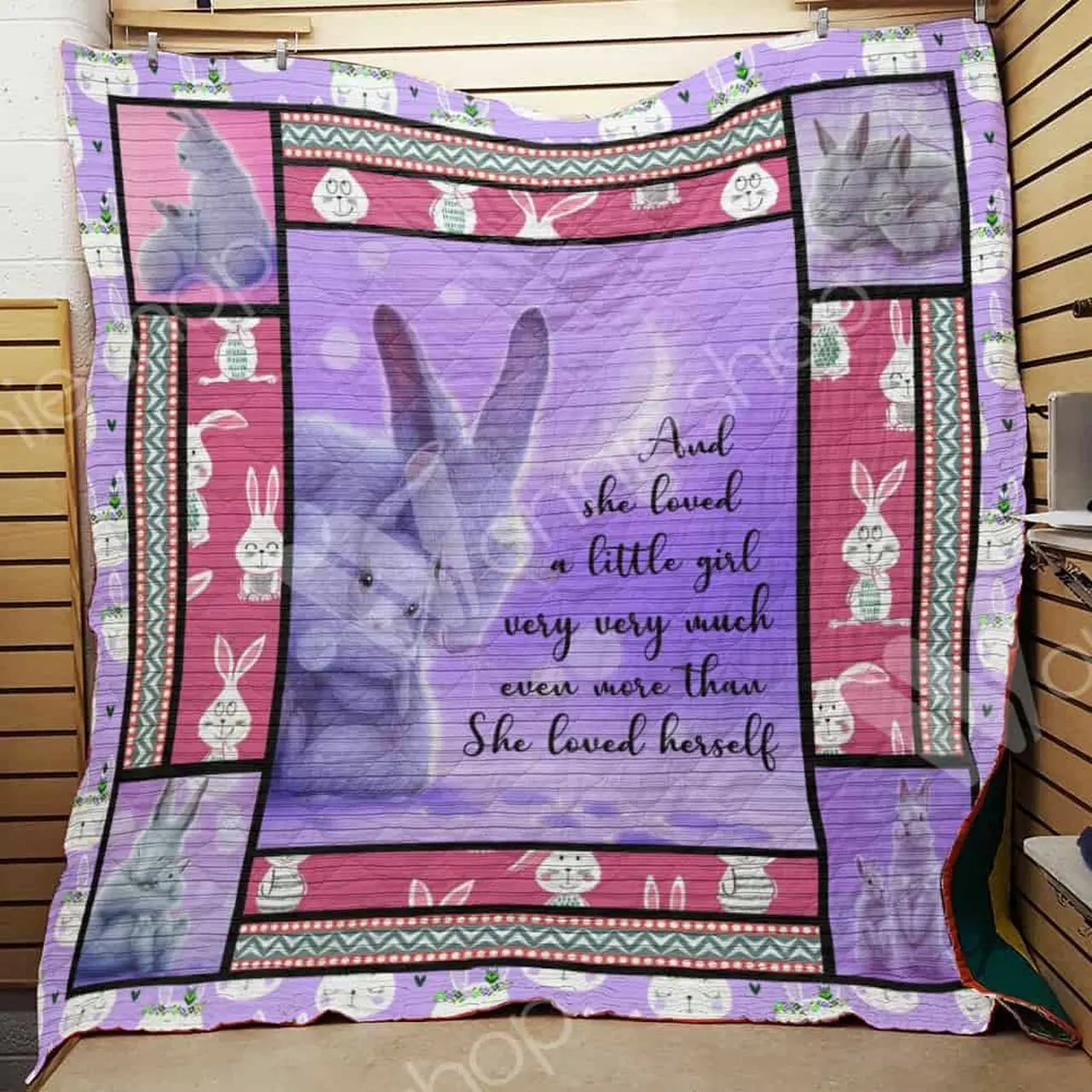 Rabbit Quilt Blanket Dhc1102566Td and Home Decor