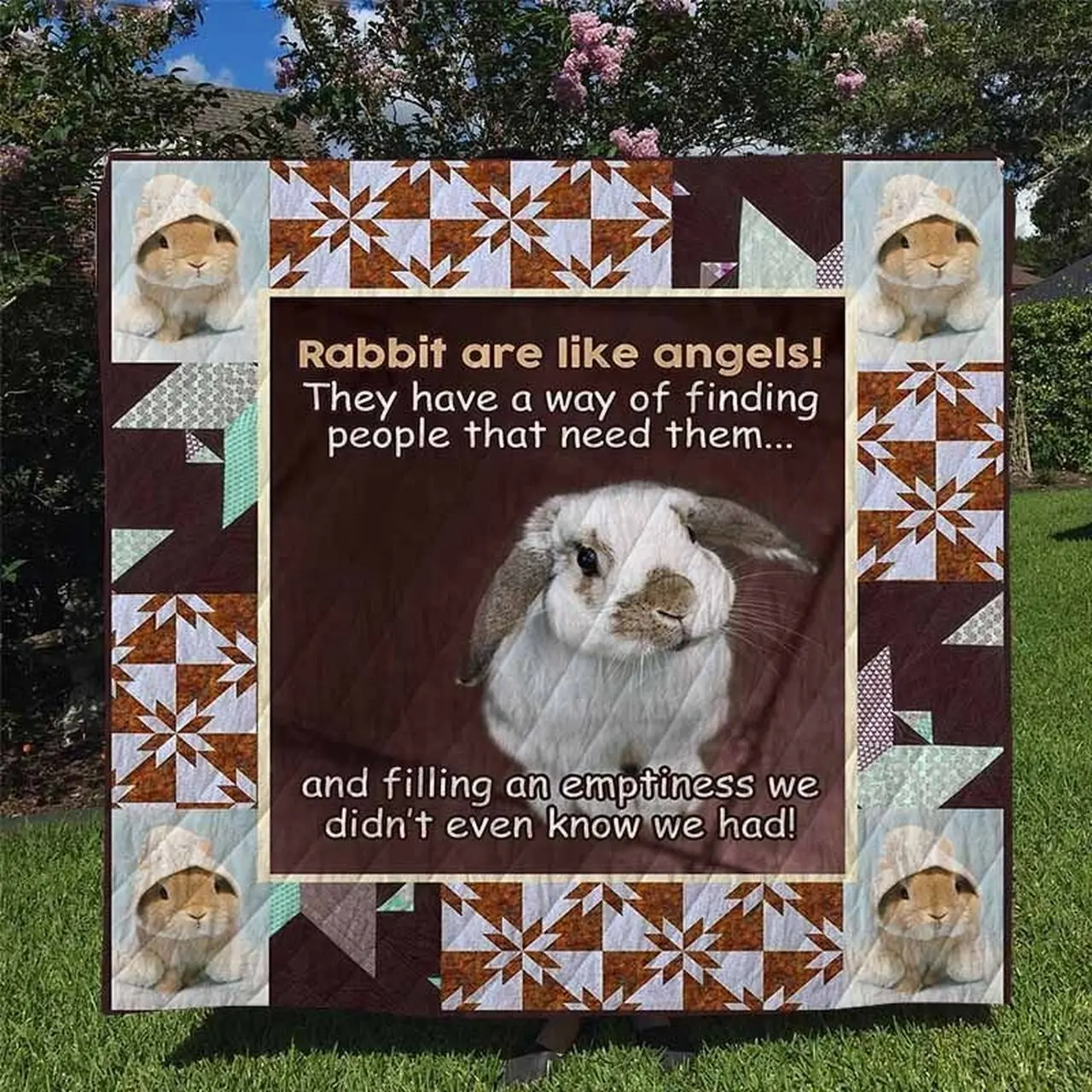 Rabbit Quilt Blanket Dhc170120780Td and Home Decor