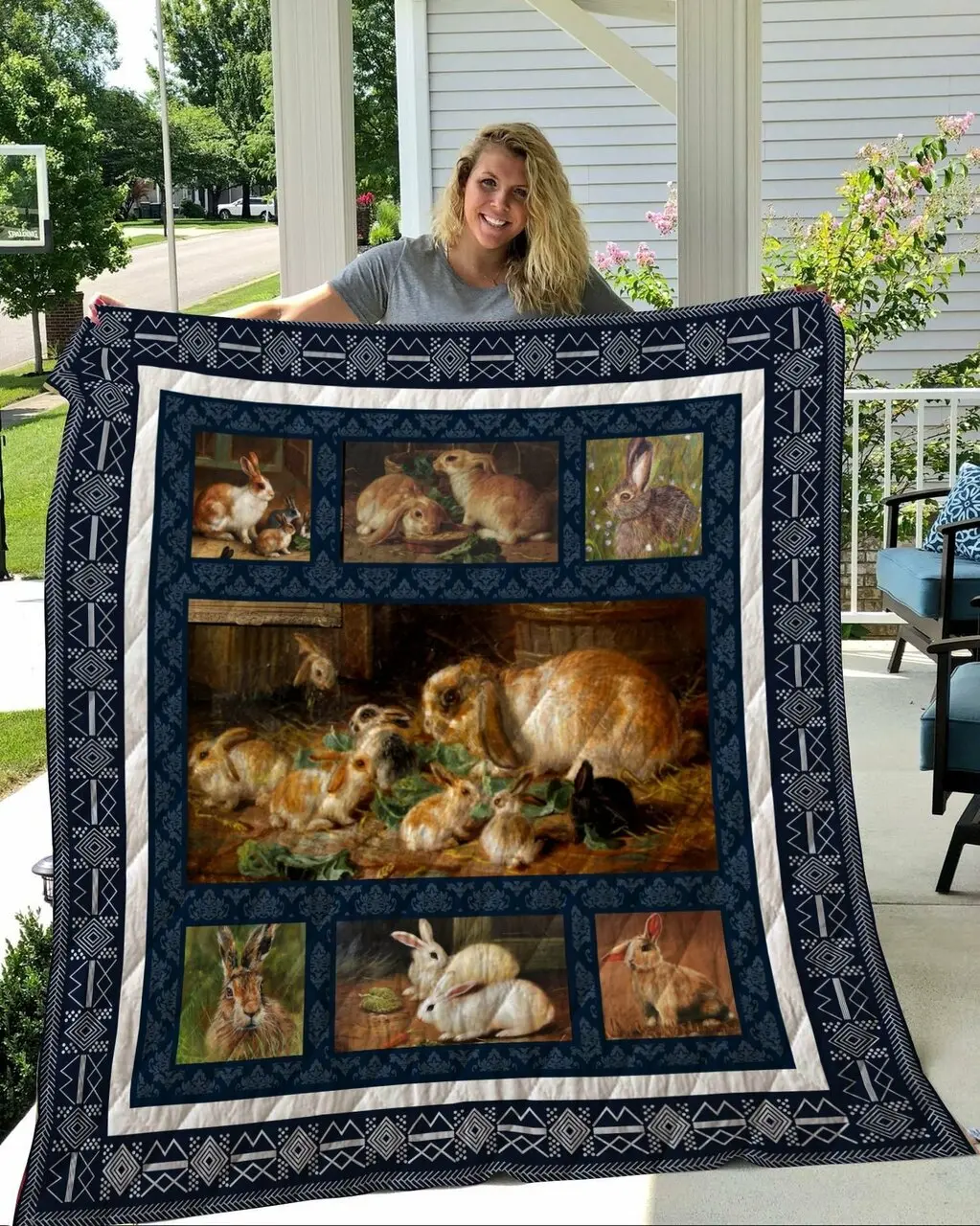 Rabbit Quilt Tdhqi and Home Decor