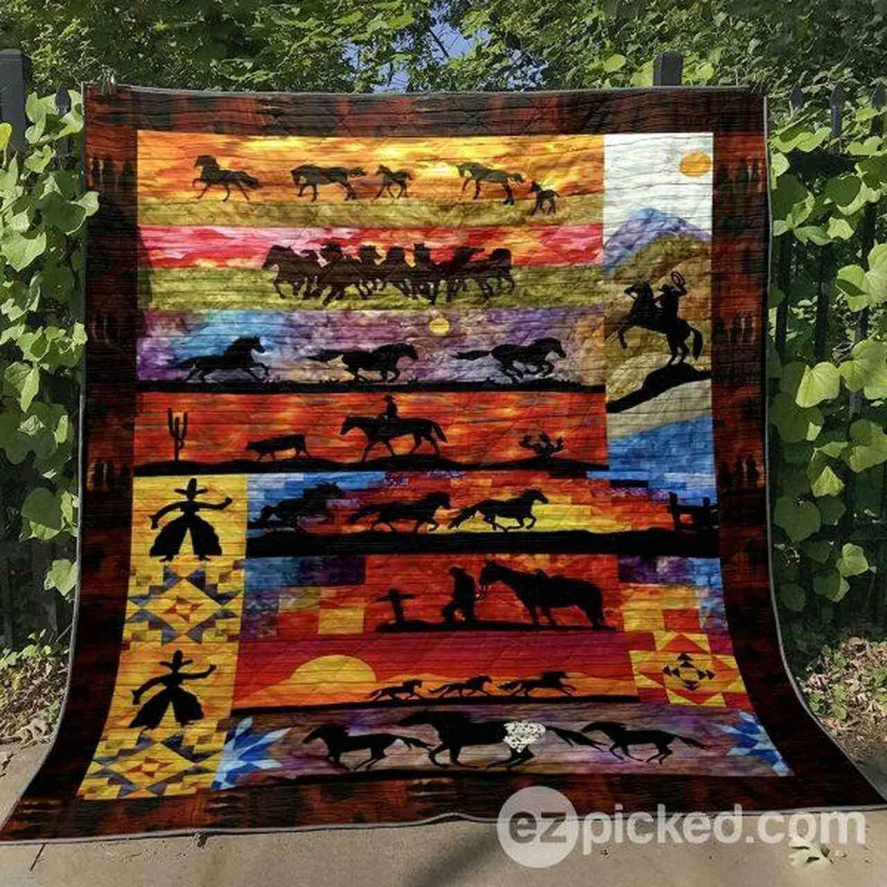 Racing Dawn Quilt Blanket Qq26 Quilt and Home Decor