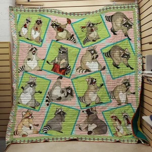 Racoon 2802035 3D Customized Quilt Blanket 616 and Home Decor