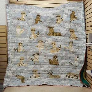 Racoon 2802036 3D Customized Quilt Blanket 615 and Home Decor