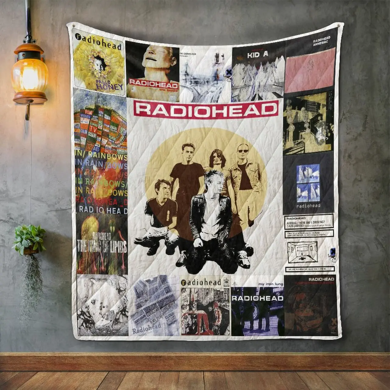 Radiohead 2 Album Covers Quilt Blanket and Home Decor