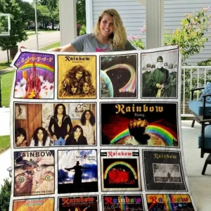 Rainbow 3D Personalized Customized Quilt Blanket 38 and Home Decor