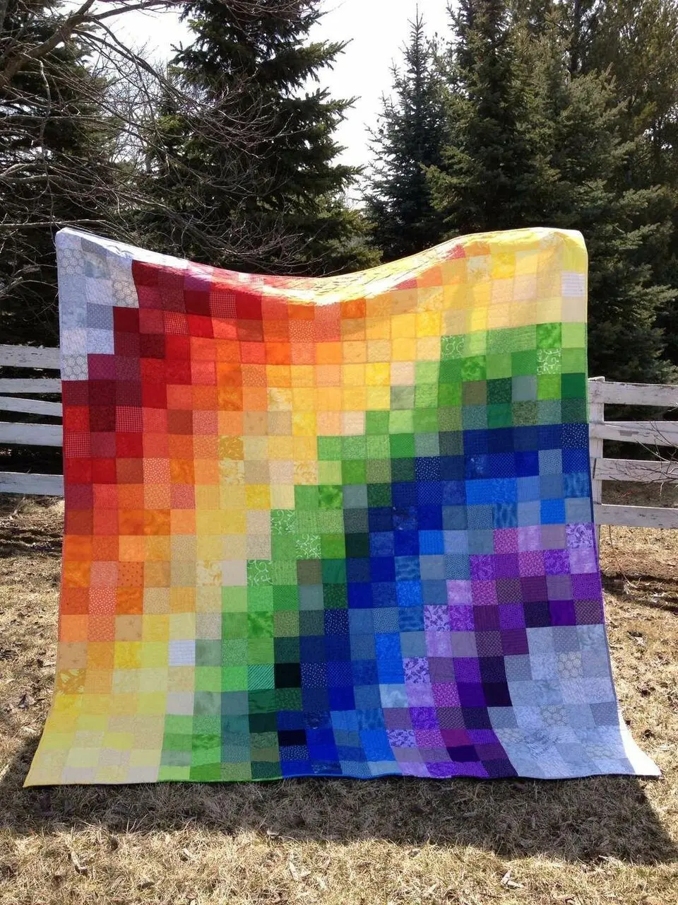 Rainbow Hur Quilt Cysidm and Home Decor
