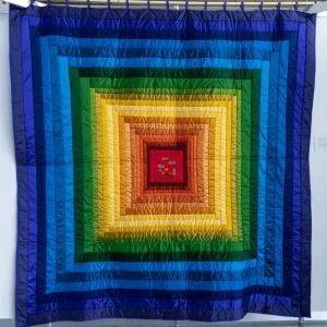 Rainbow Quilt Tdhib and Home Decor