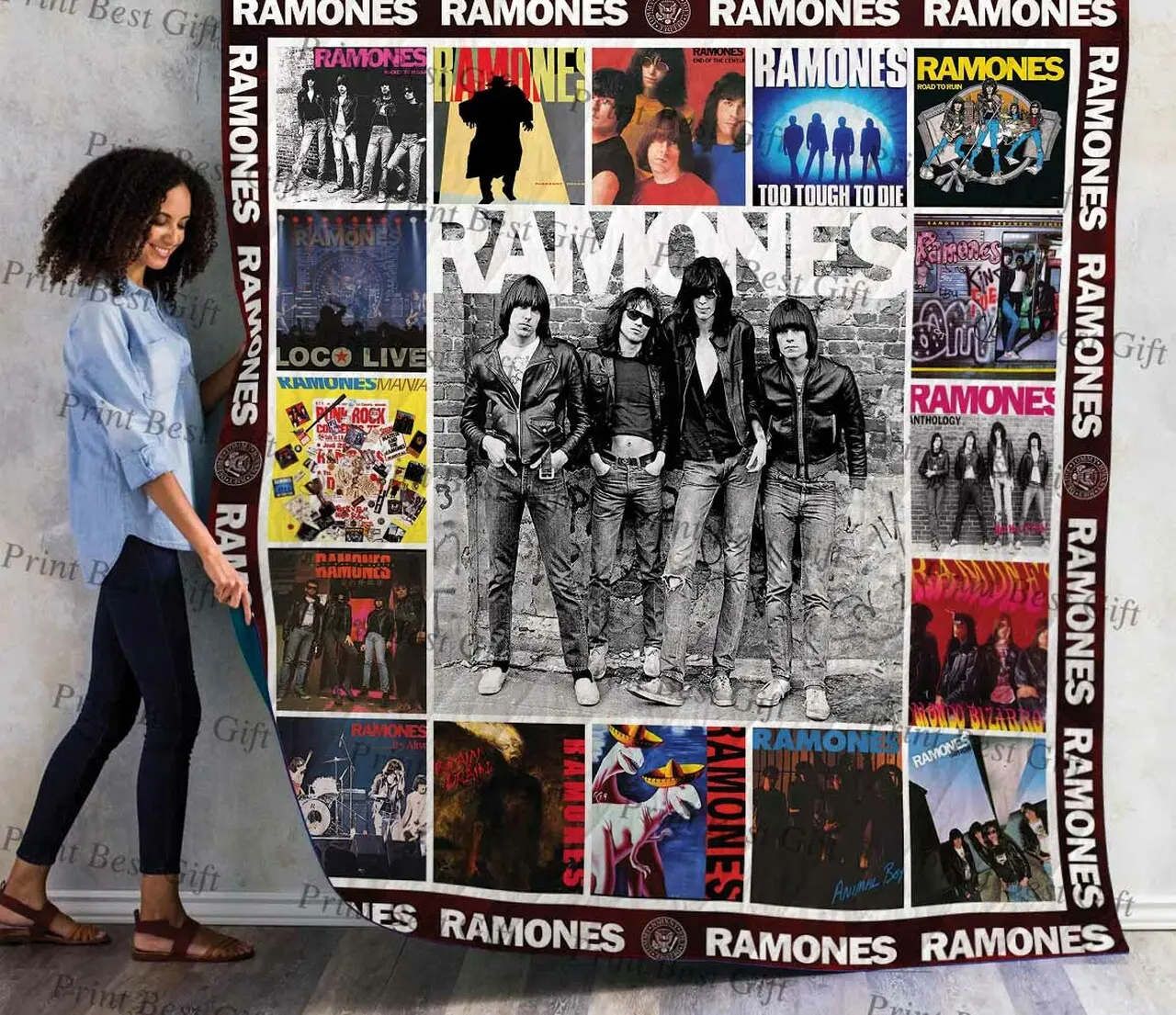 Ramones Cover Poster Quilt 3 and Home Decor