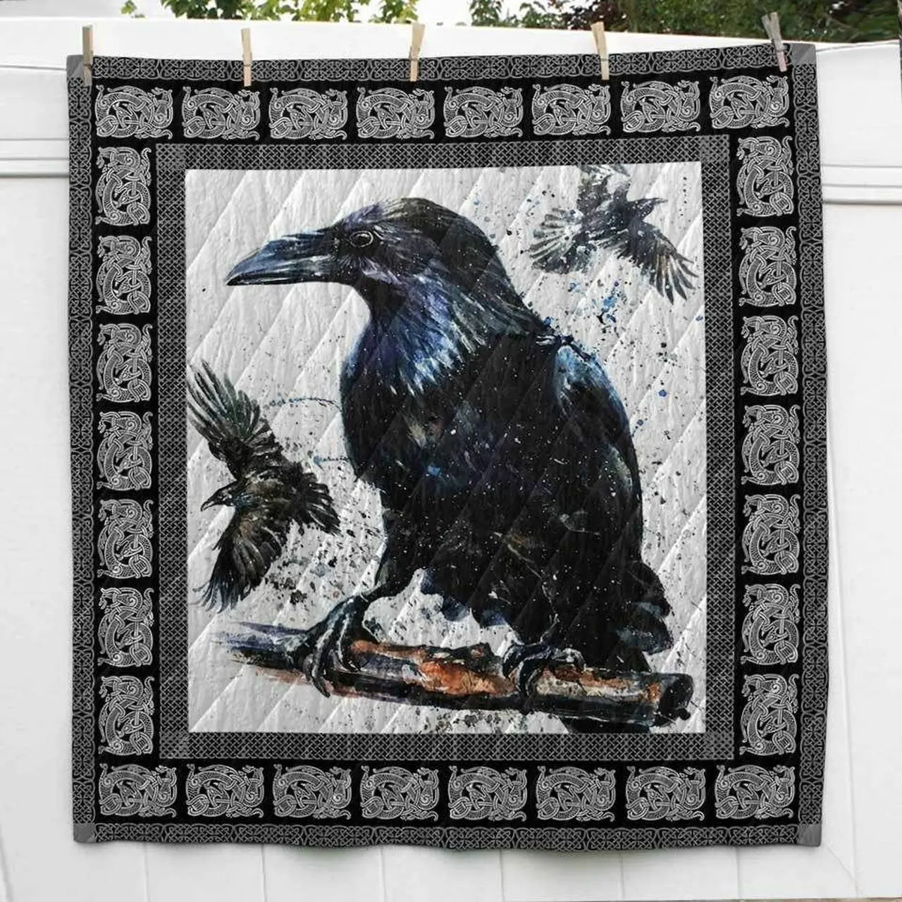 Raven Viking Cl2100424Mdq Quilt Blanket and Home Decor