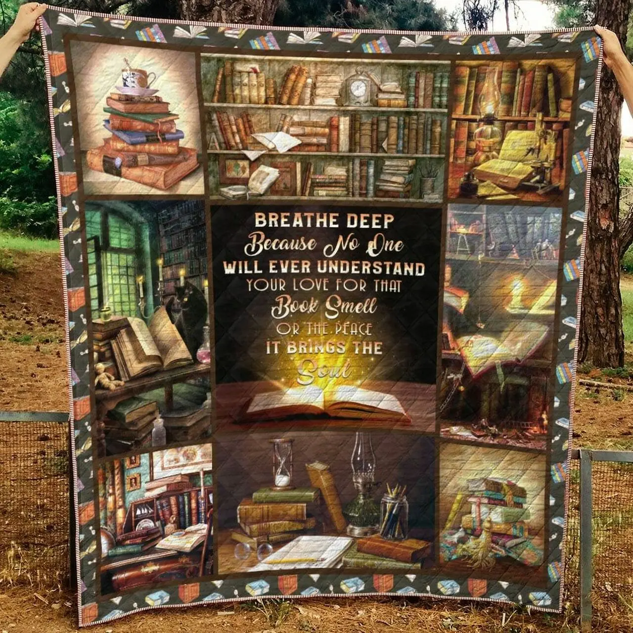 Reading Quilt Blanket Dhc13122827Vt and Home Decor