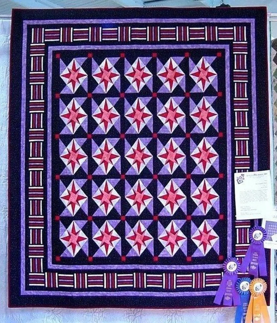 Rectangled Stars Cla1810450Q Quilt Blanket and Home Decor