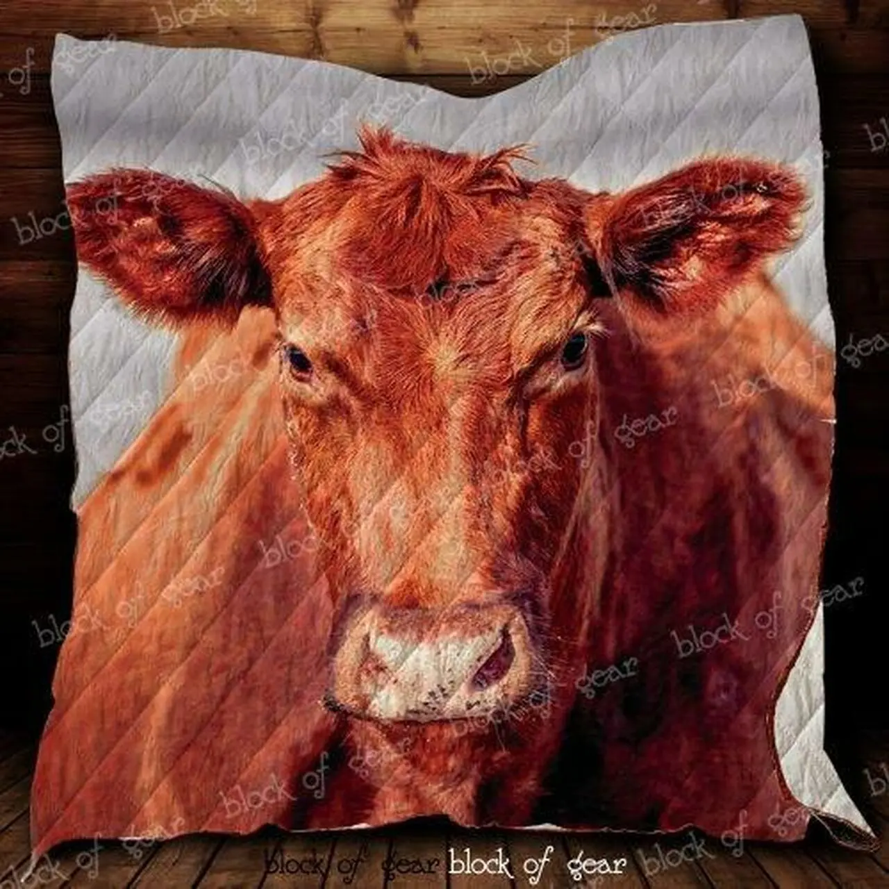 Red Angus Quilt D394 Quilt and Home Decor