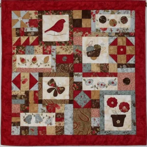 Red Bird And Butterfly Quilt Tdhjo and Home Decor