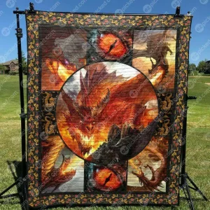 Red King Quilt Blanket Aa22 Quilt and Home Decor