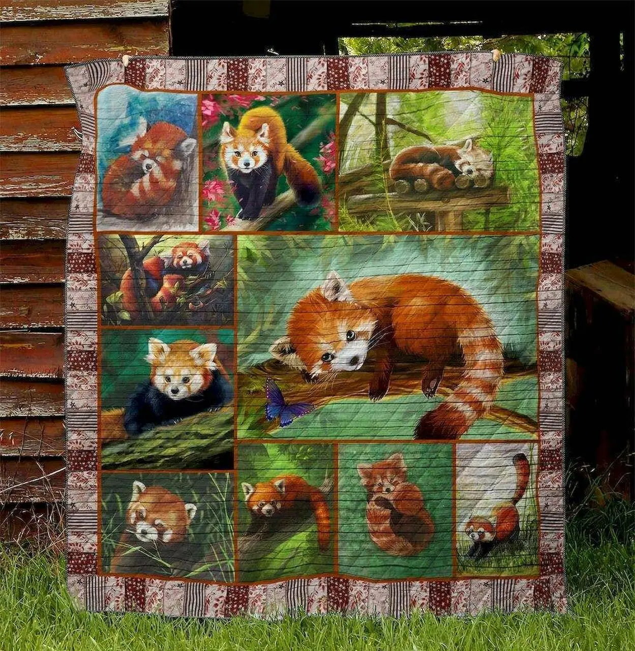 Red Panda Vb130532 Quilt Blanket and Home Decor