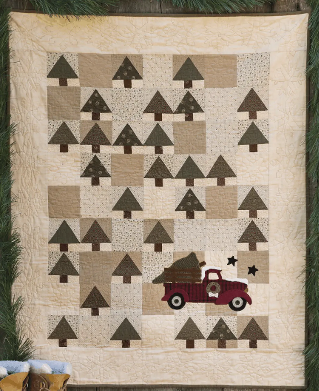 Red Truck Quilt Tdhqy and Home Decor