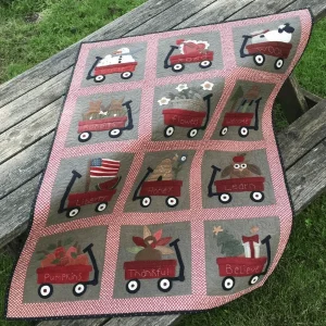 Red Wagon Quilt Tdhyj and Home Decor