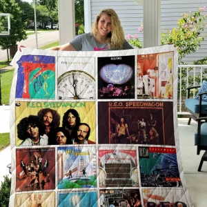 Reo Speedwagon Quilt Blanket 02 and Home Decor