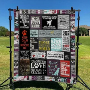 Rescuingdog Hur Quilt re and Home Decor