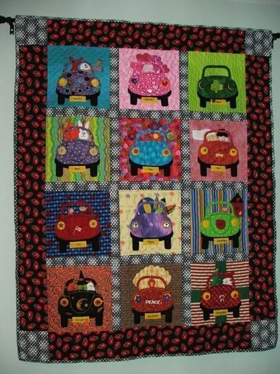 Retro Car Hur Quilt Cysimj and Home Decor