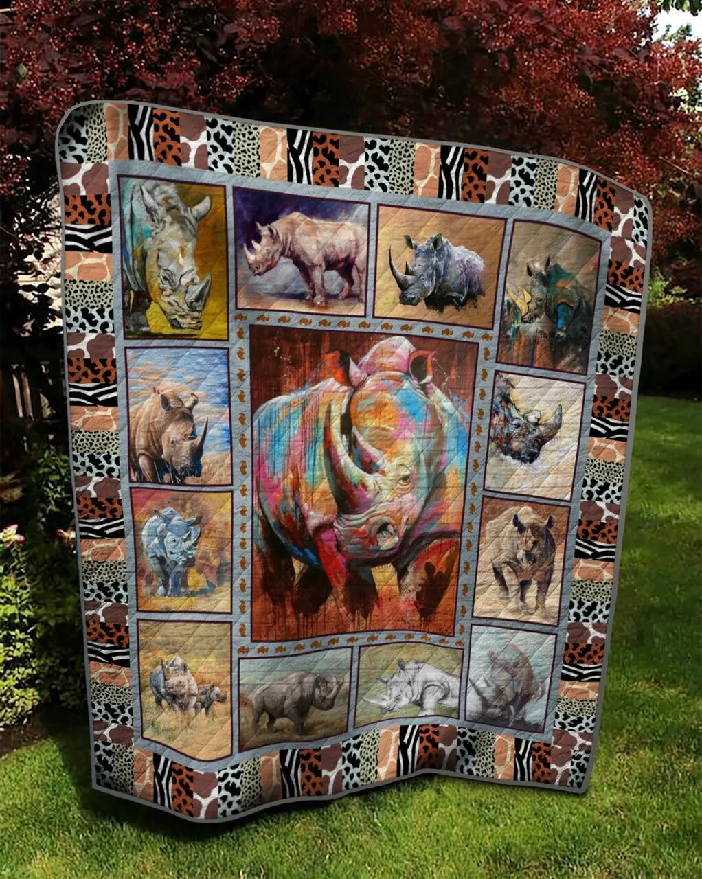 Rhino Quilt Tdhgn and Home Decor