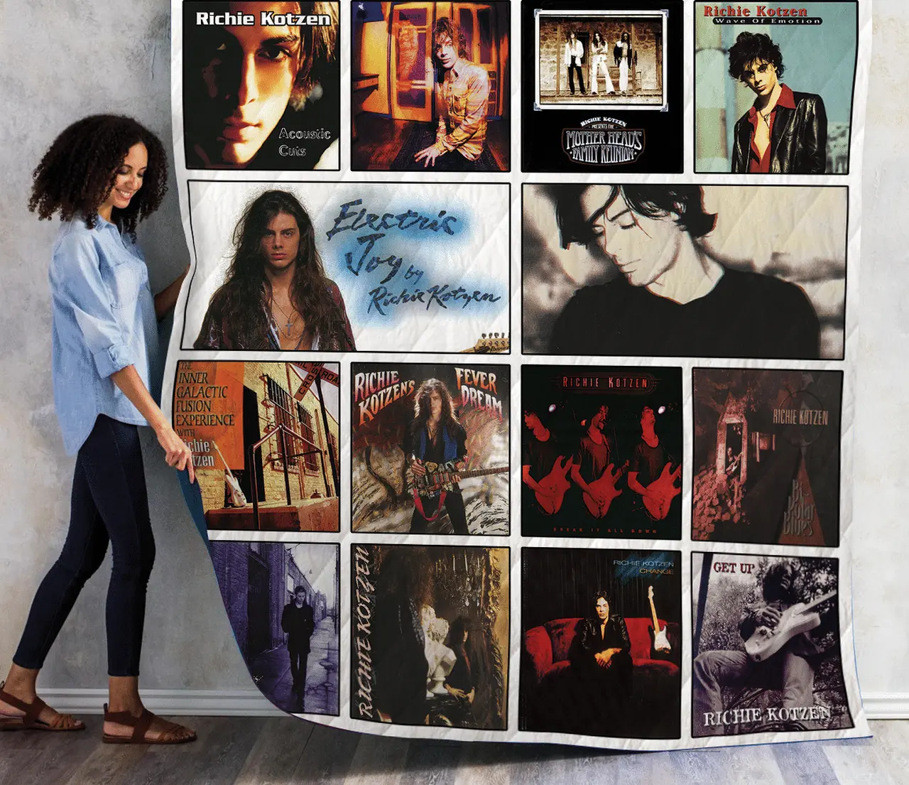 Richie Kotzen Quilt Blanket 01 and Home Decor