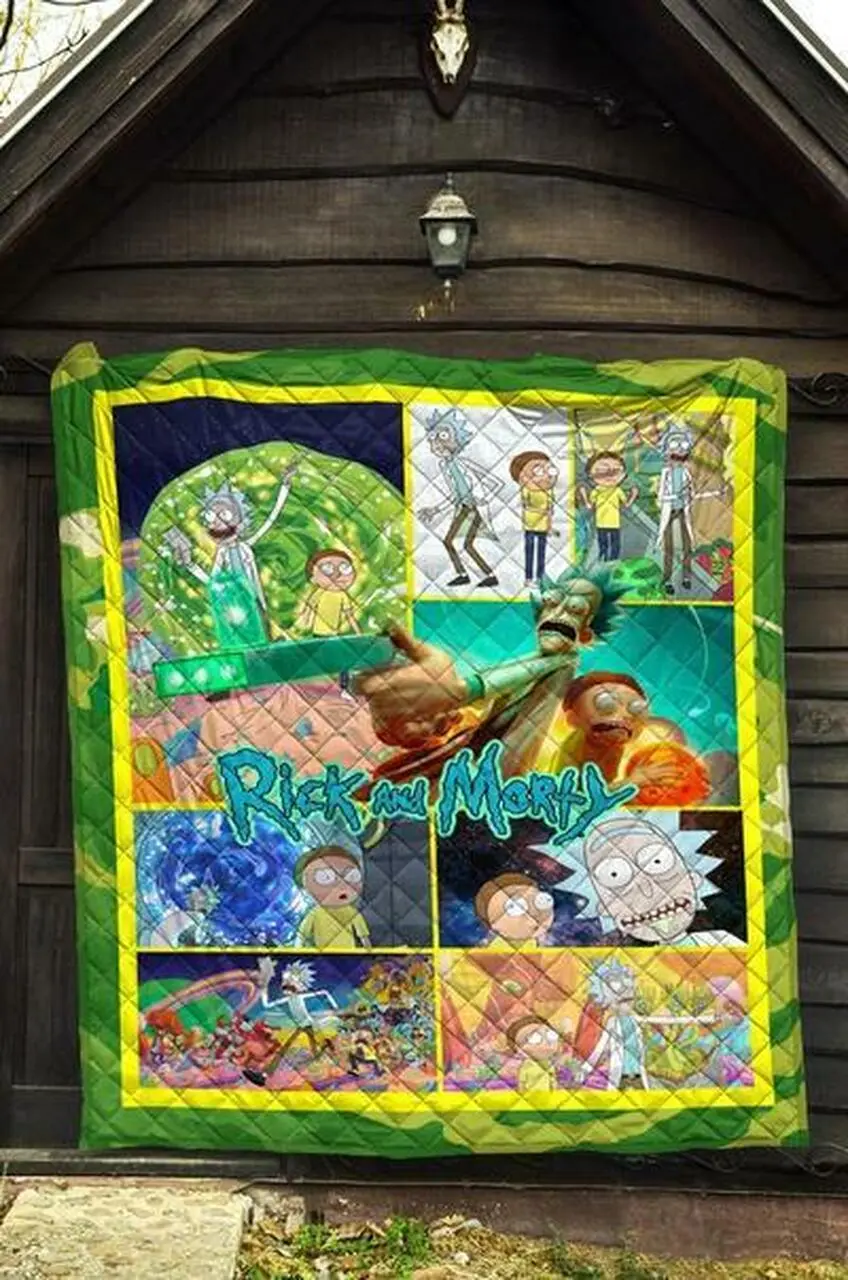 Rick And Morty Quilt Blanket Cfq40 Quilt and Home Decor