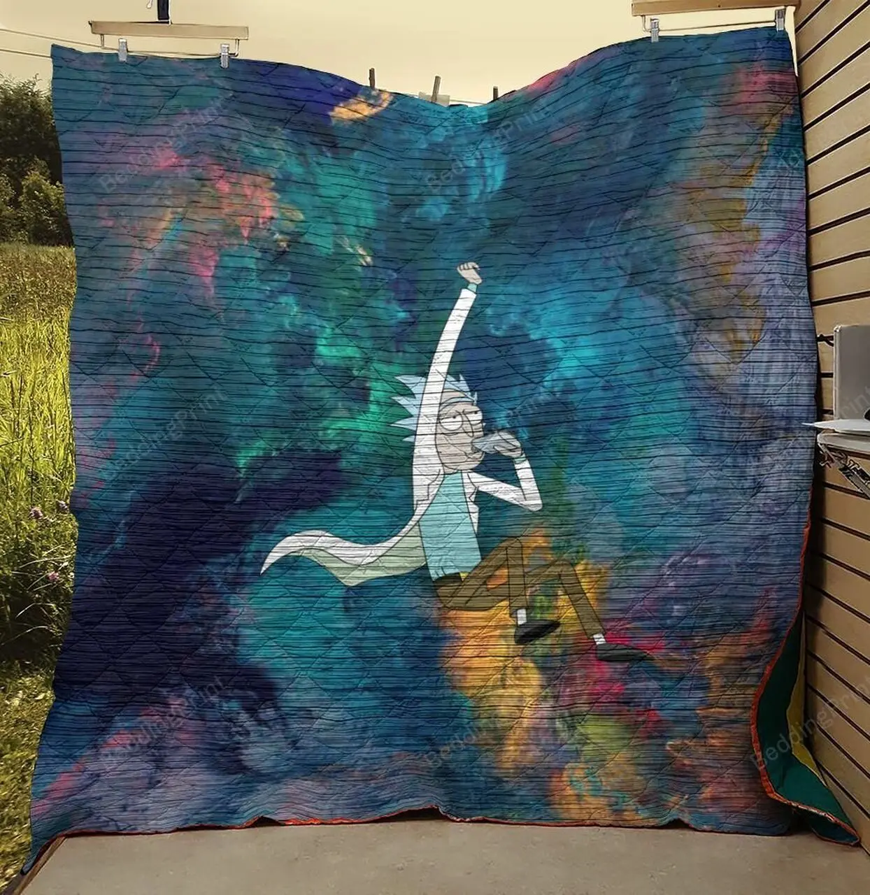Rick Sanchez Quilt Blanket and Home Decor