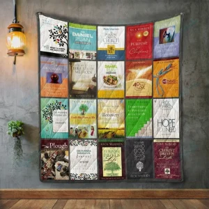 Rick Warren Books Quilt Blanket and Home Decor