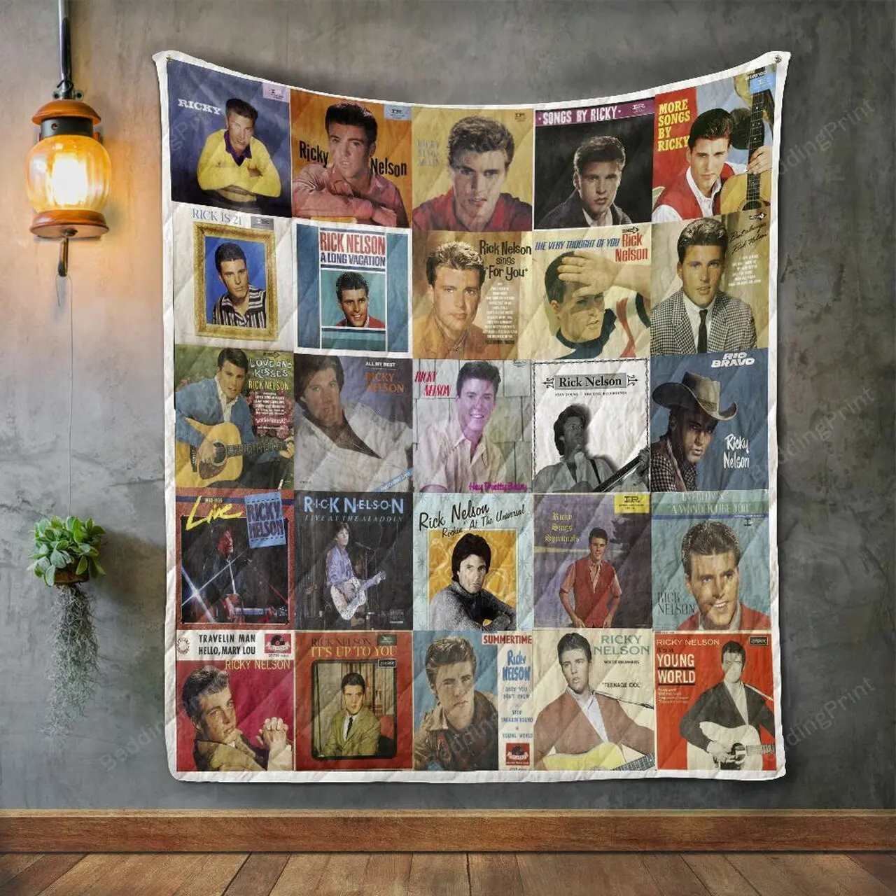 Ricky Nelson Album Covers Quilt Blanket and Home Decor
