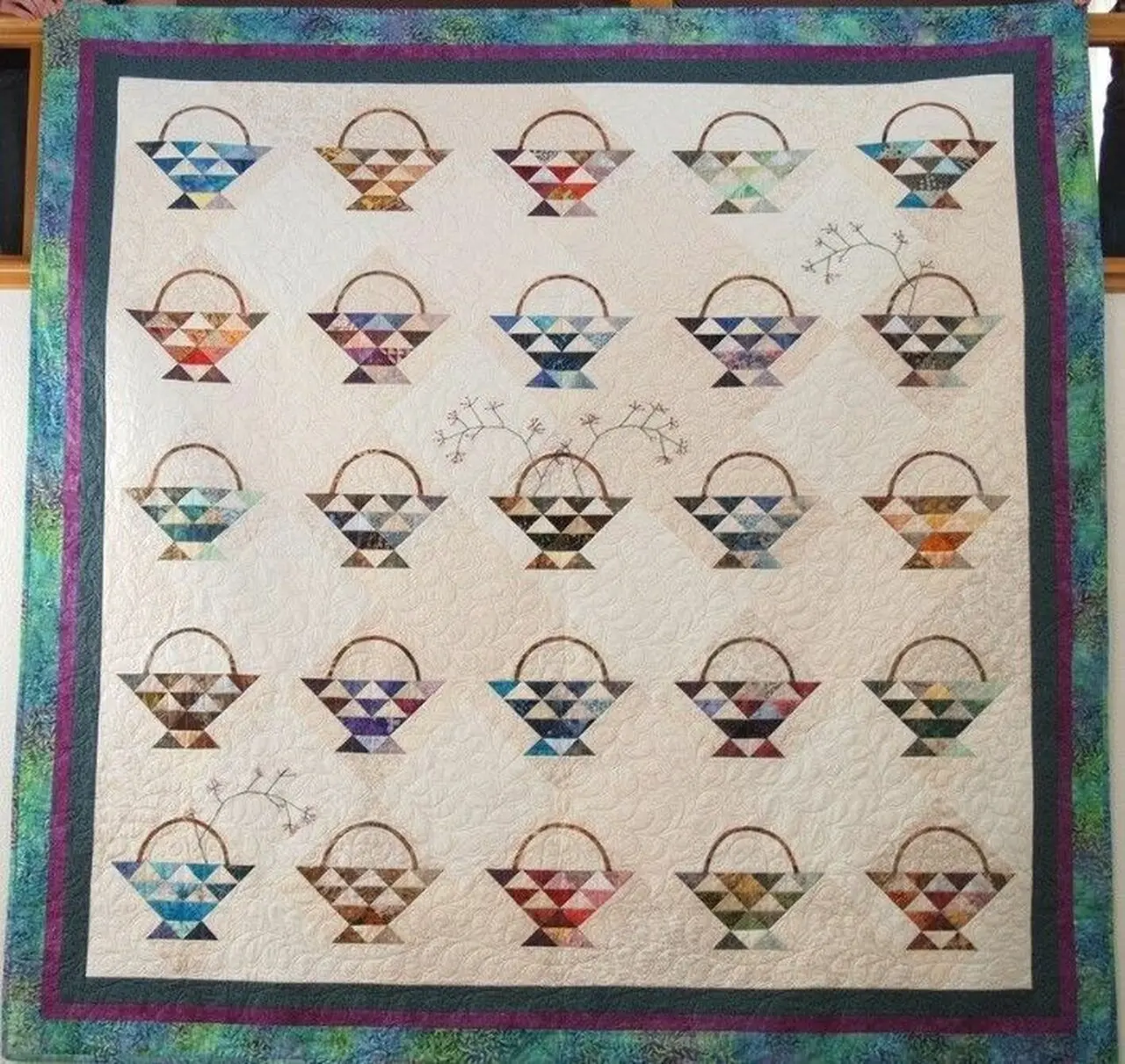Ritzy Baskets Quilt Tdhbv and Home Decor