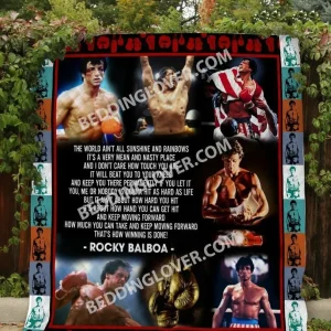 Rocky Balboa Quilt Blanket and Home Decor