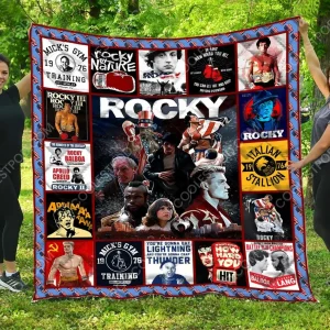 Rocky Quilt Blanket and Home Decor