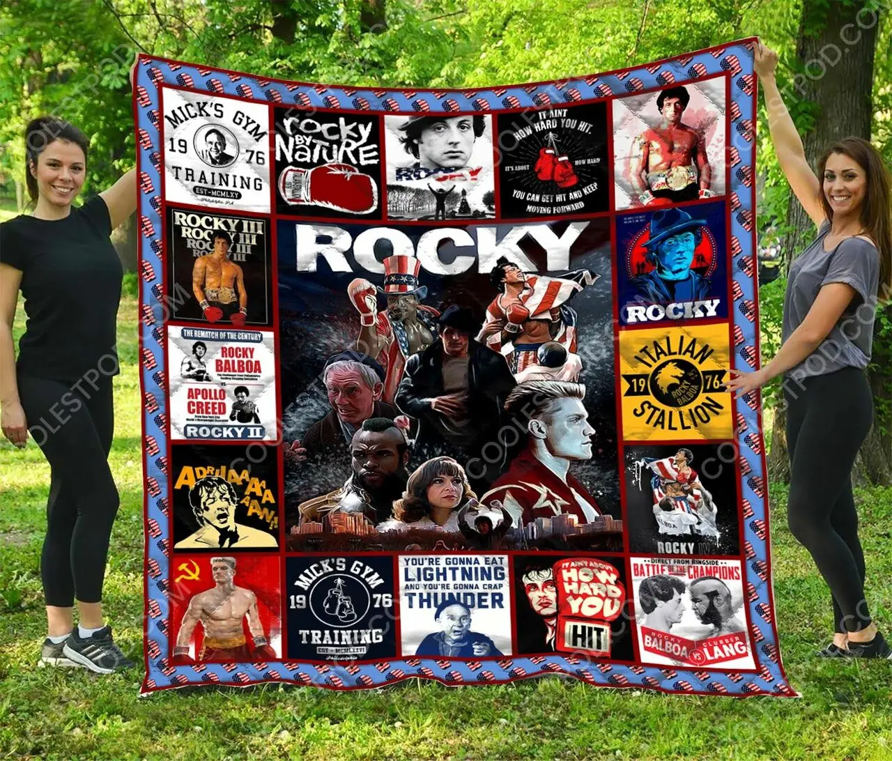 Rocky Quilt Blanket and Home Decor