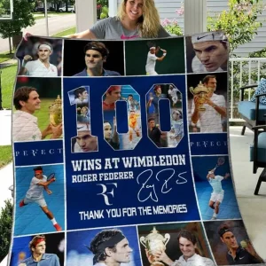 Roger Federer Quilt Blanket Limited Quilt Blanket and Home Decor