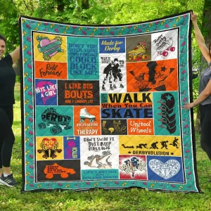 Roller Derby Quilt Blk1634 Quilt and Home Decor