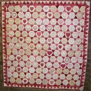 Rose Hearts Quilt Tdhsq and Home Decor