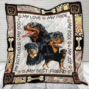 Rottweiler Cl2100438Mdq Quilt Blanket and Home Decor