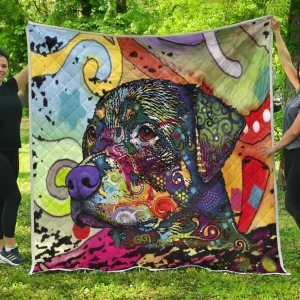 Rottweiler Color 3D Customized Quilt and Home Decor