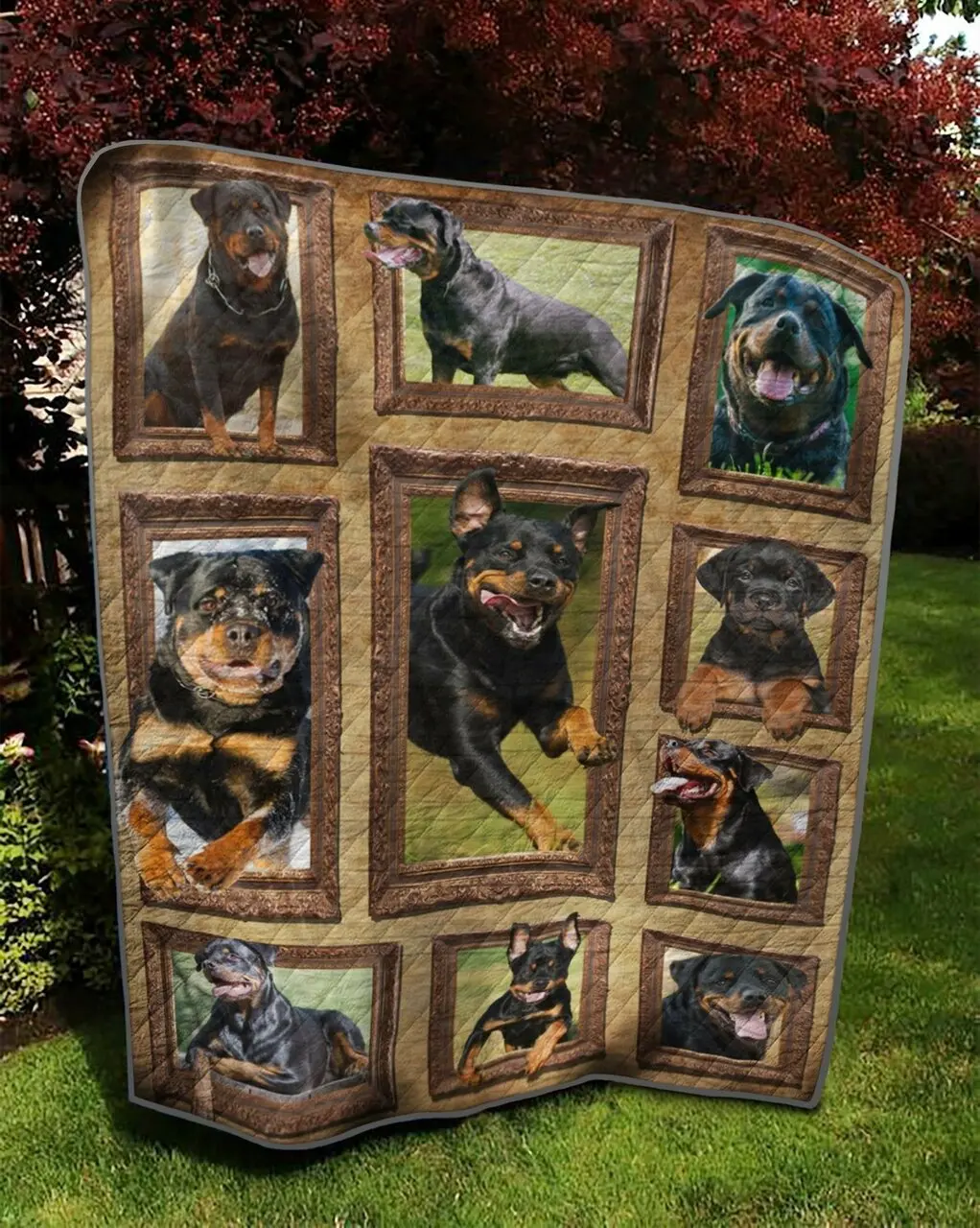 Rottweiler Hn Quilt Tdhoe and Home Decor