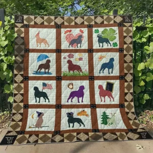 Rottweiler Ht290535 Quilt Blanket and Home Decor