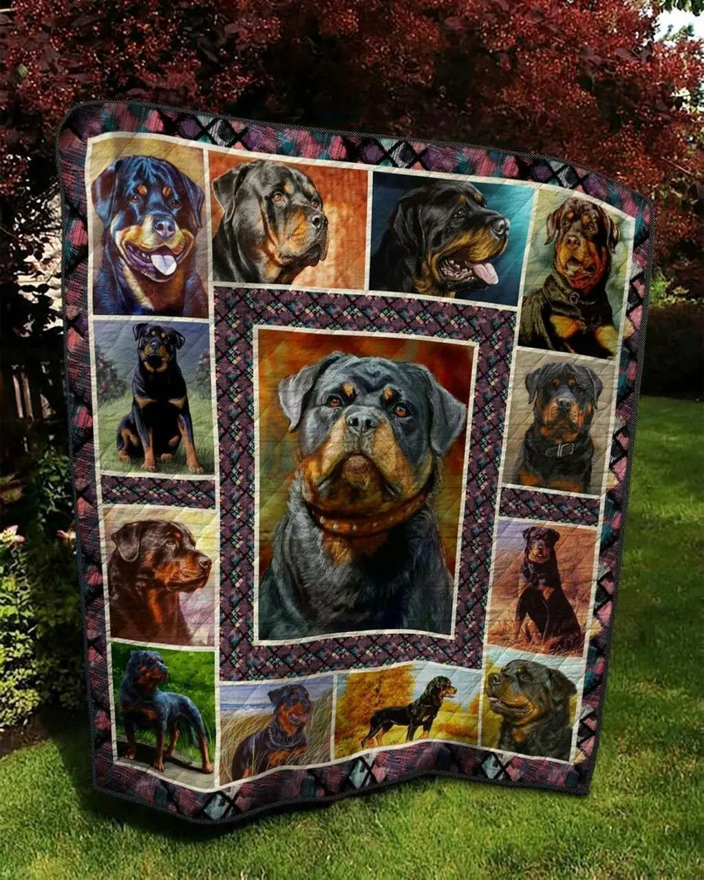 Rottweiler Hur Quilt and Home Decor