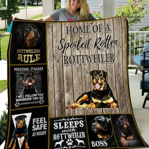 Rottweiler Quilt Blanket Dhc03011040Dd and Home Decor