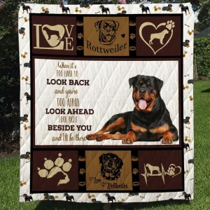 Rottweiler Quilt Quilt and Home Decor